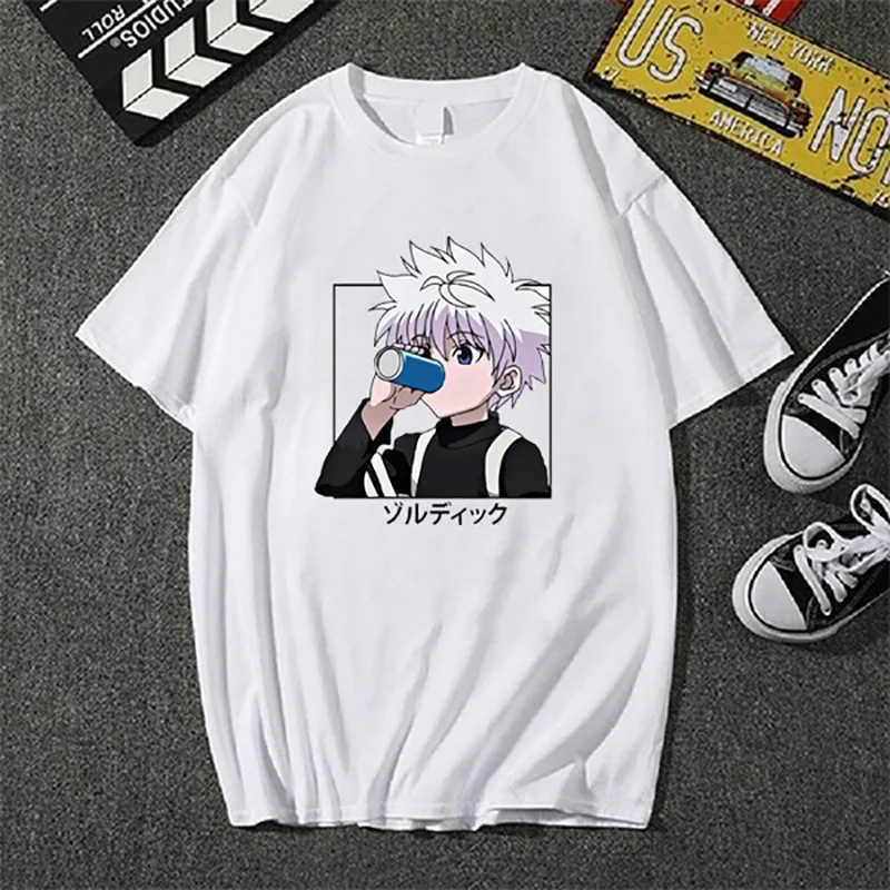 

2021 Fasshion Hunter X Hunter Anime Print T Shirt Short Sleeve Round Neck Tee Shirt