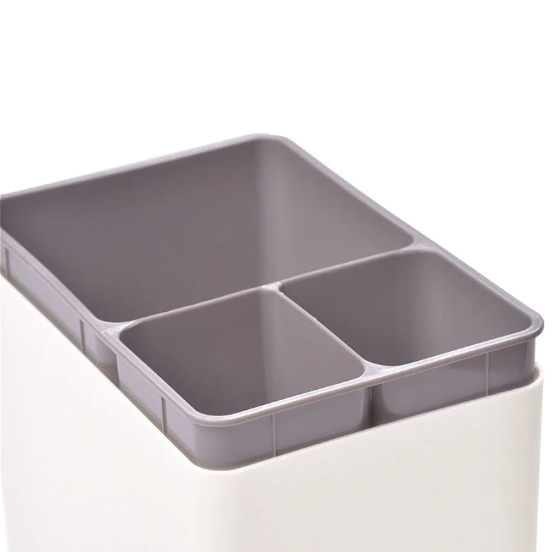 Подставка для столовых приборов АЛЕАНА 3 секции съемный поддон |