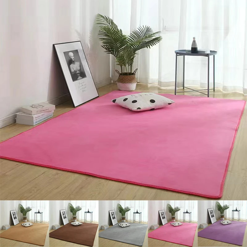 

Kid Bedroom Carpets Living Room Carpet Solid Color High Quality Yoga Mats Absorbent 2022 Latest Bedroom
