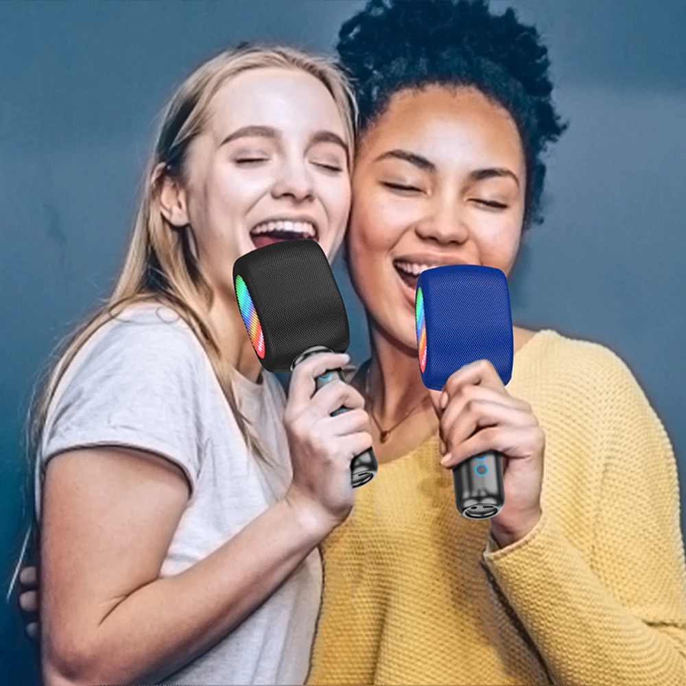 Беспроводной караоке-микрофон KOMODO Bluetooth портативный динамик домашний KTV-плеер со