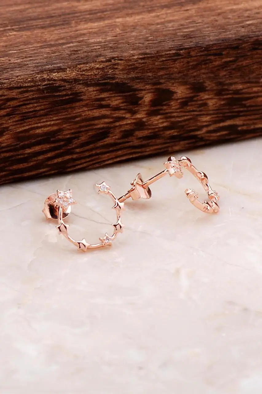 

Серьги-кольца женские из серебра 4854 пробы ручной работы