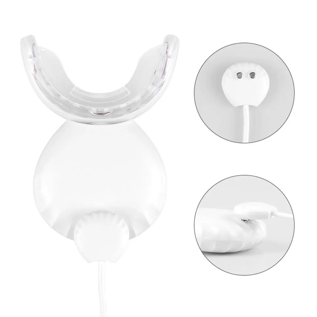 

Teeth Brightening Light Rechargeable Blue LED Light U Shape Teeth Light LED Accelerator Light And Tray Teeth Whitener