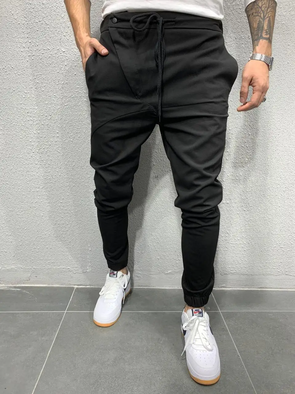 

Italian Cut Classic Fabric Mens Trousers Streetstyle Pants