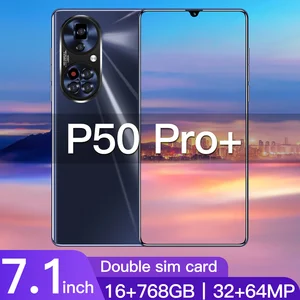 global version p50 pro 5g 7 3 inch celular android 12 6800mah smartphone 16gb768gb cellphone hd 4g mobile phone free global shipping
