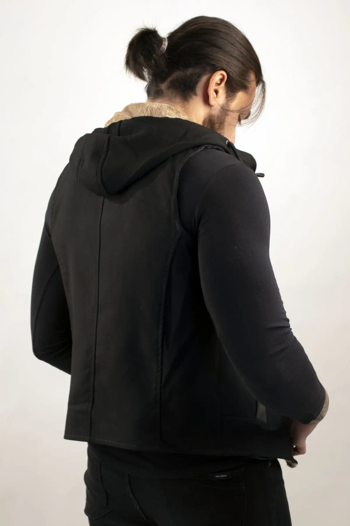 

DeepSEA Male Vest Cepken Leather Embroidered Slim Fit Cotton and Lycra Everyday Smart Casual Thin Krk2103011