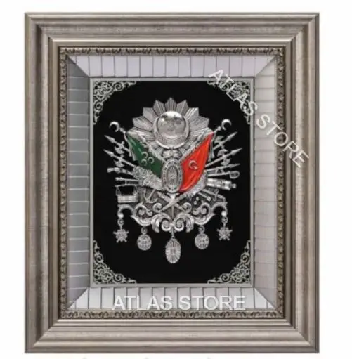 

45x52 см оттоманский Государственный герб, роскошная рельефная картина в рамке
