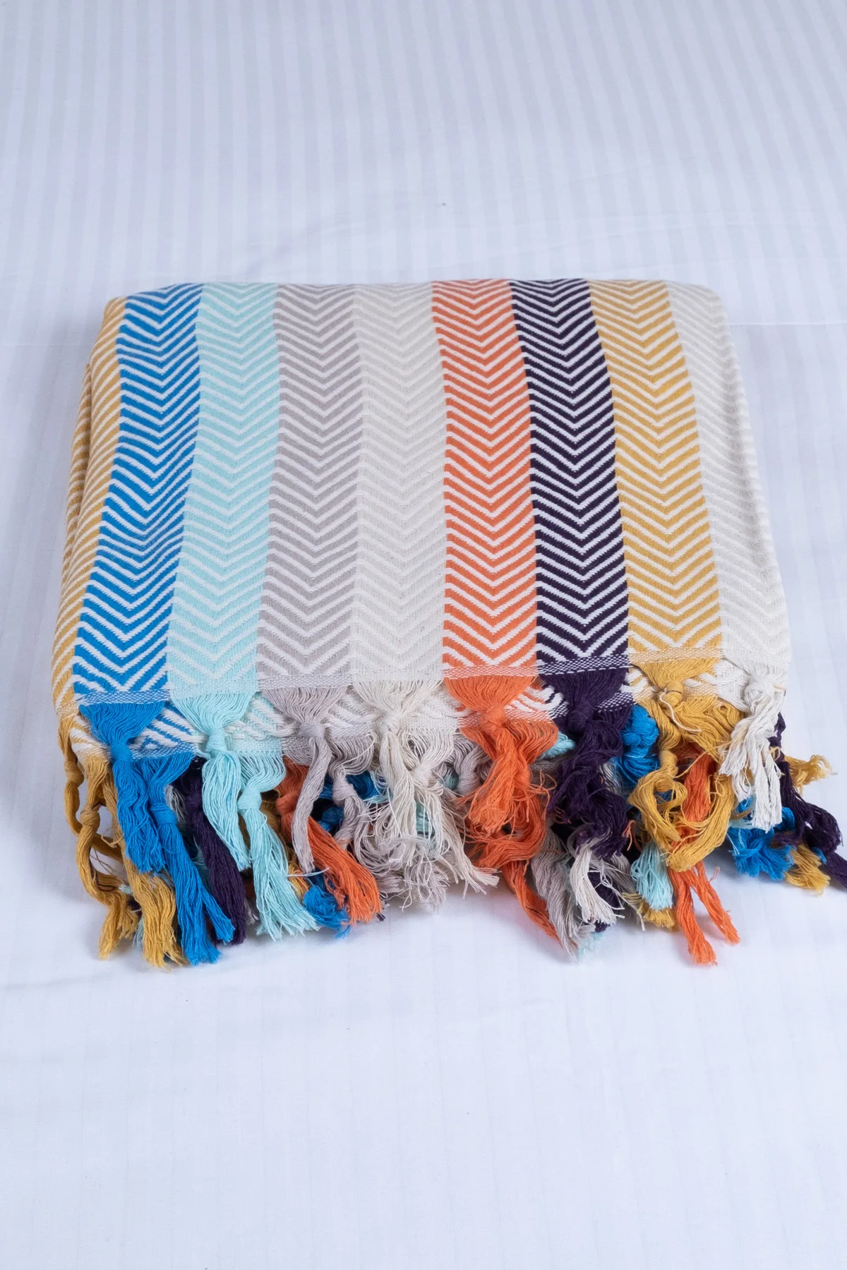 

Very Soft Double Side 100% Turkish Cotton Color Mix Blanket, Throw..