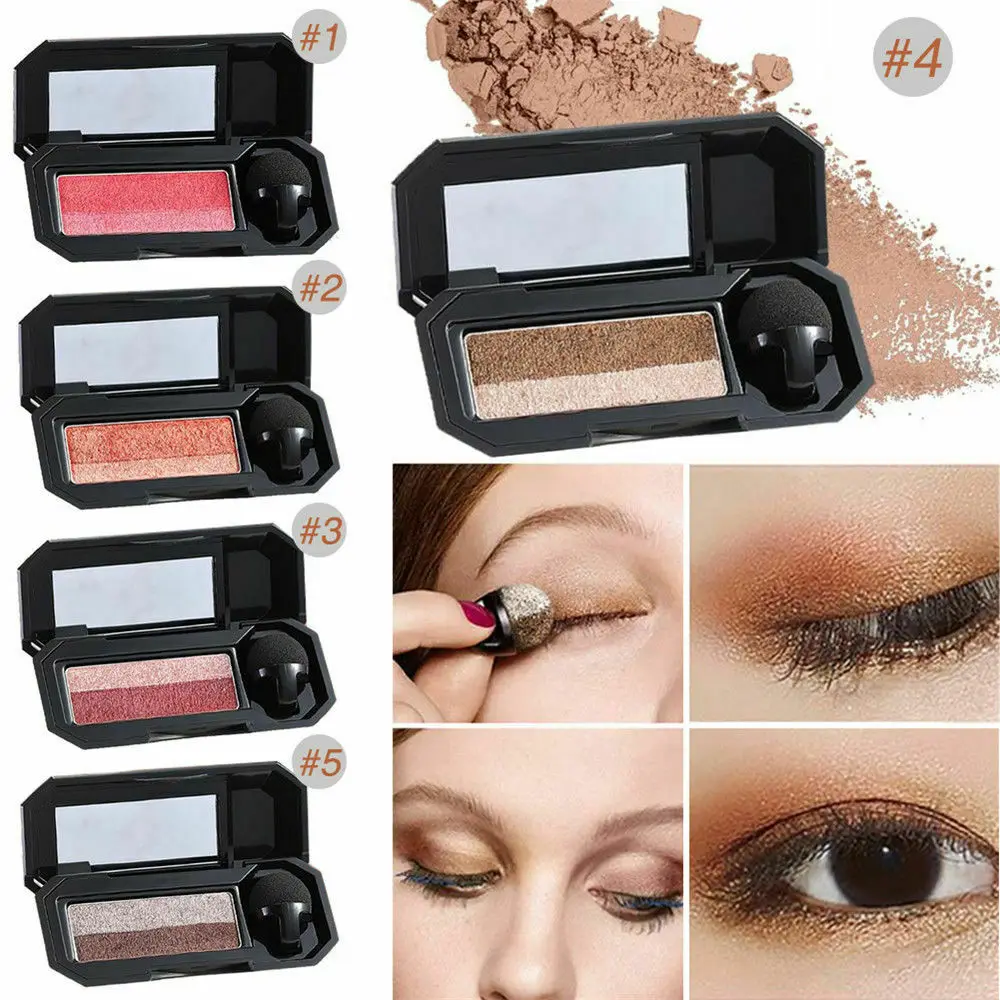 Очаровательные тени для век двухцветная палитра макияжа идеальные женские