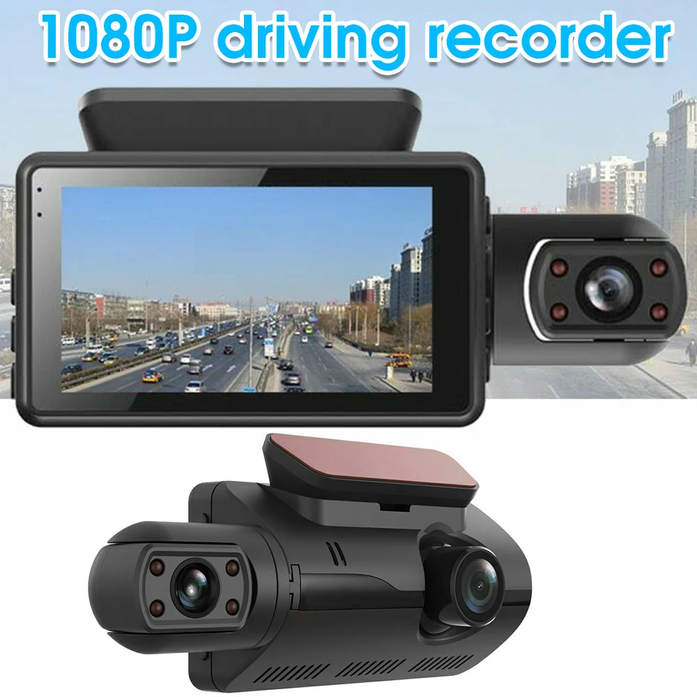 

1080P Dual Lens Car Recorders Car DVR Front and Rear Camera Video Dash Cam Recorder Night Vision Video recorders Dash Cam New