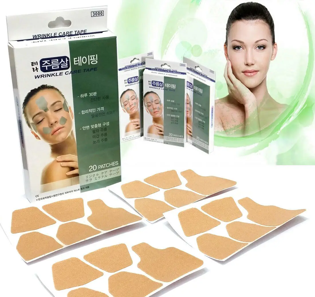 Tera wrinkle care tape - Тейпы для лица против морщин и расслабления мышц 20 шт.
