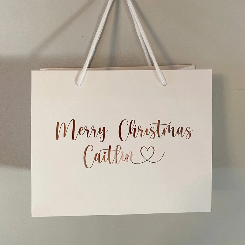 

Personalised Gift Bag Christmas Birthday | 18th 21st 30th 40th 50th 60th 70th CustomFestival Gift Bag Happy Holiday Bag