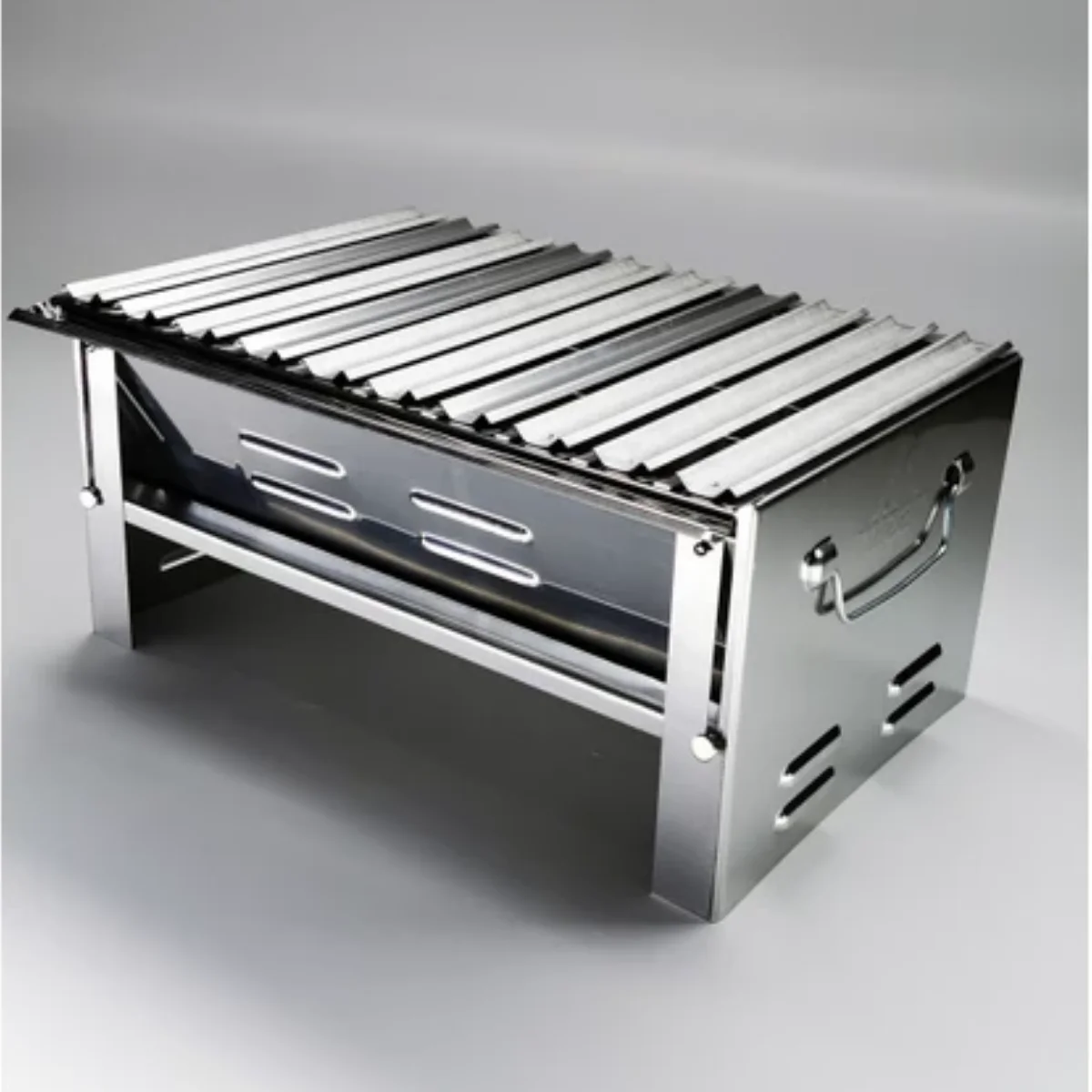 Folding Grill, Portable Barbeque Outdoor Camping Kitchen Chefs BBQ Cooking Stove Multifunctional Wood and Charcoal Burning