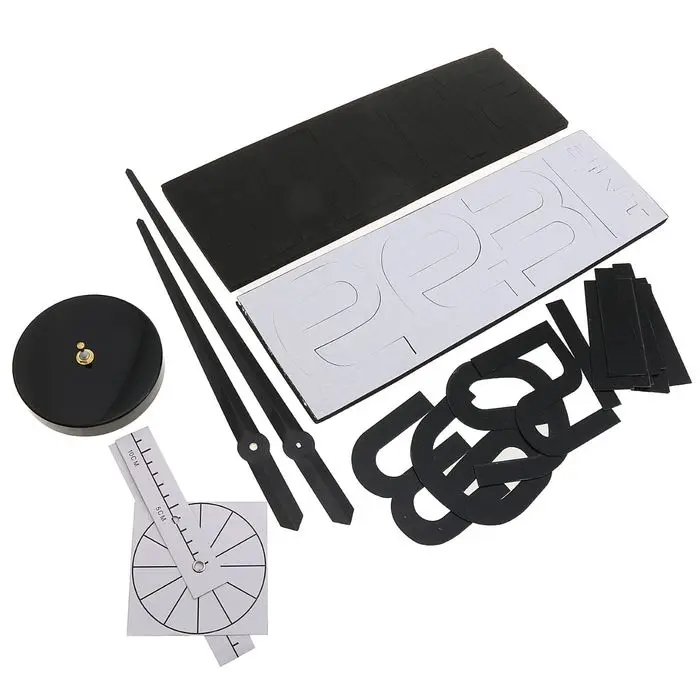 Часы-наклейка DIY Кавалье чёрные (+ механизм) 120 см | Дом и сад