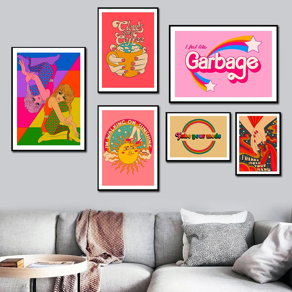 Бохо красочная Радужная фотография искусственное полотно Модная ретро