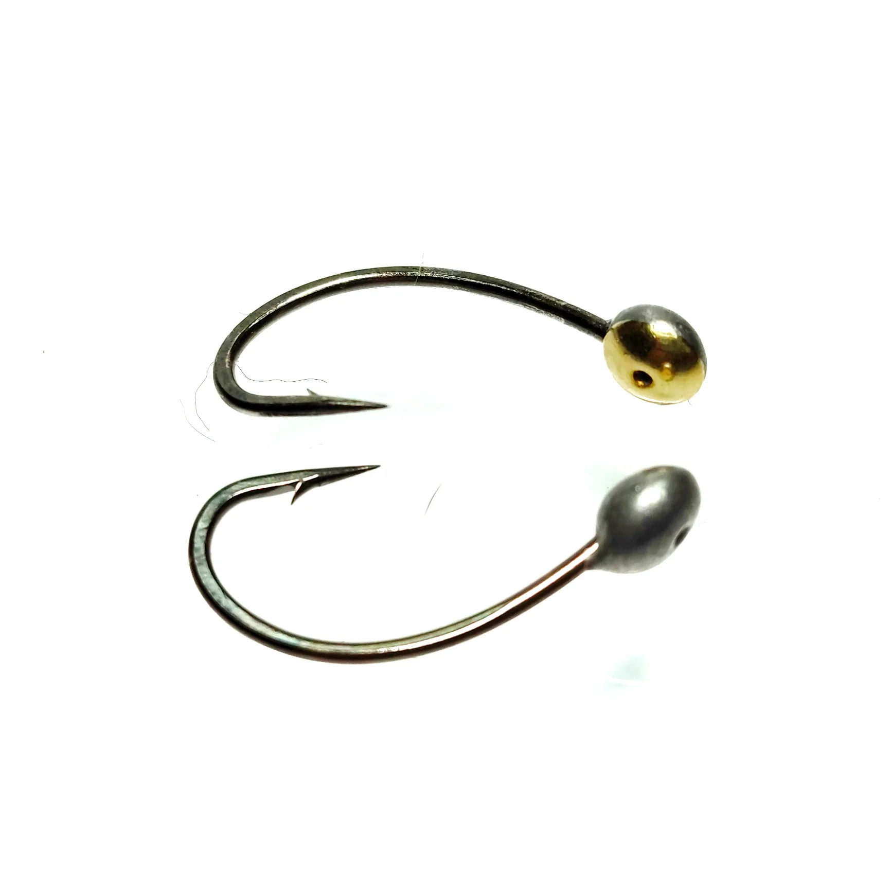 Крючок с чешуйкой 10шт. ОП (обратная пайка). Мормышка. Усиленный Корейский крючок