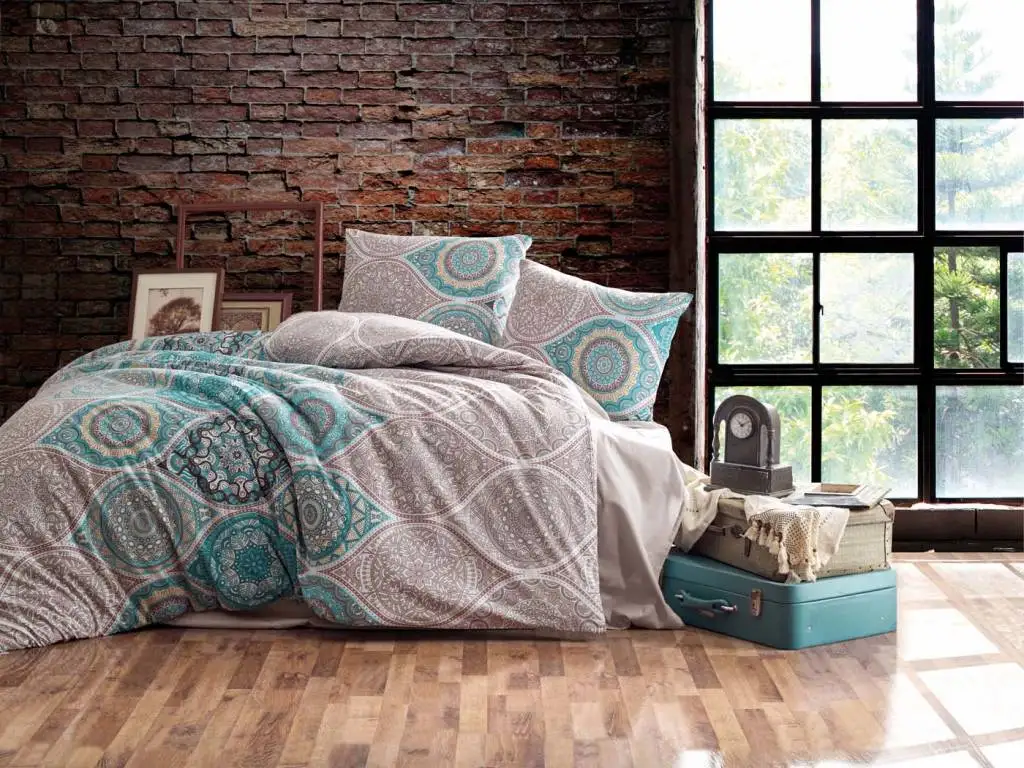 

LUXART Double Duvet Cover Set Cotton Duvet Cover Bed Sheet Bed Linen Cotton Bed Sets Duvet Cover Queen Bedding Set