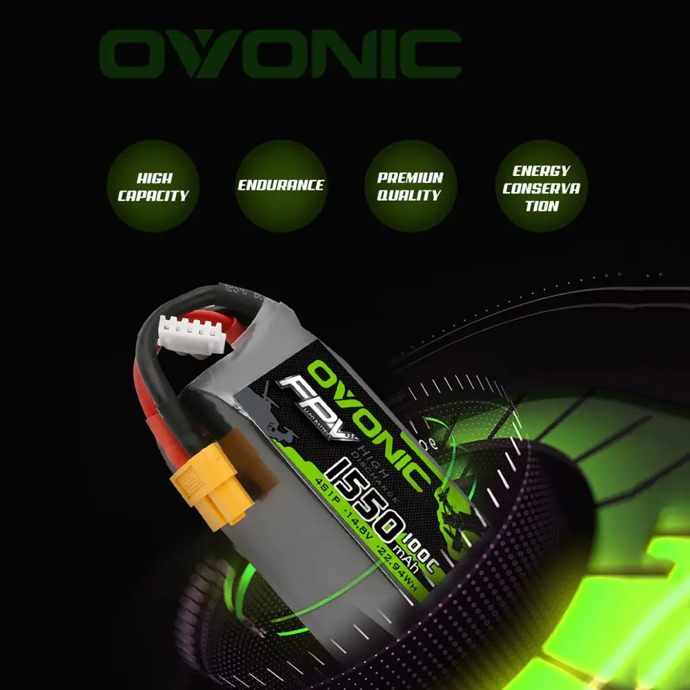 ovonic 148 v lipo батарея 1550 мач 4s lipo батарея 148 v lipo