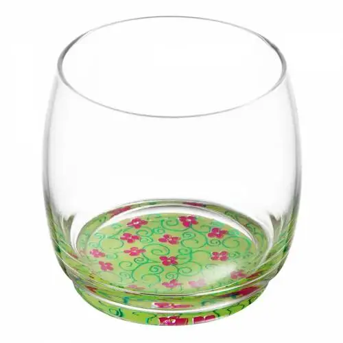 

Gorgeous Love Chromatic Painted Base 3 Whiskey Glasses.