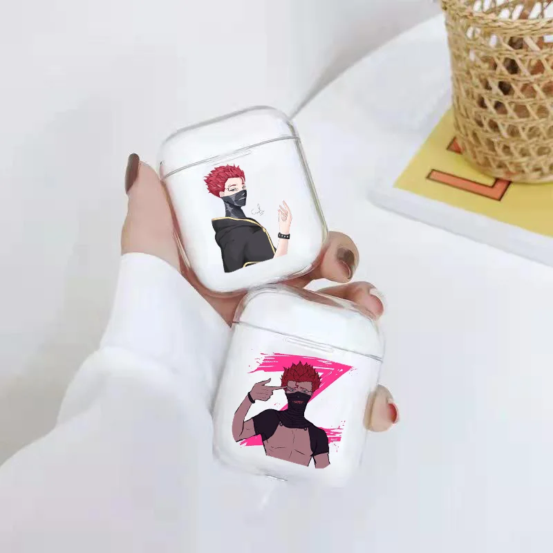 Прозрачные мягкие силиконовые чехлы из ТПУ для Airpods с рисунком черного клевера