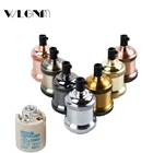 Винтажная керамическая основа для лампы Эдисона E27, алюминиевая розетка, Промышленные Ретро фитинги, держатель для ламп