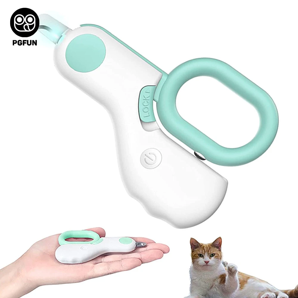 

Cat Nail Clipper with LED Light Professional Cat Cutter Pet Nail Clipper Cat Dog Grooming Claw Scissor Pet Grooming for Cat Dog