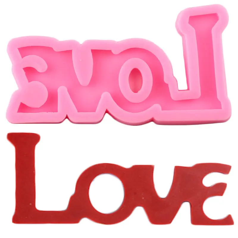 

Силиконовые формы с надписью Love, форма для кексов, топперов, помадки, инструменты для украшения свадебного торта, конфеты, полимерная глина, шоколадные конфеты