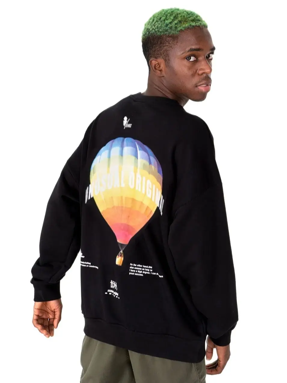 

Unusual Original Men Oversize Sweatshirt Long Sleeve Cotton Elegance Design Cool Sportswear Fashion High Quality Solid Color