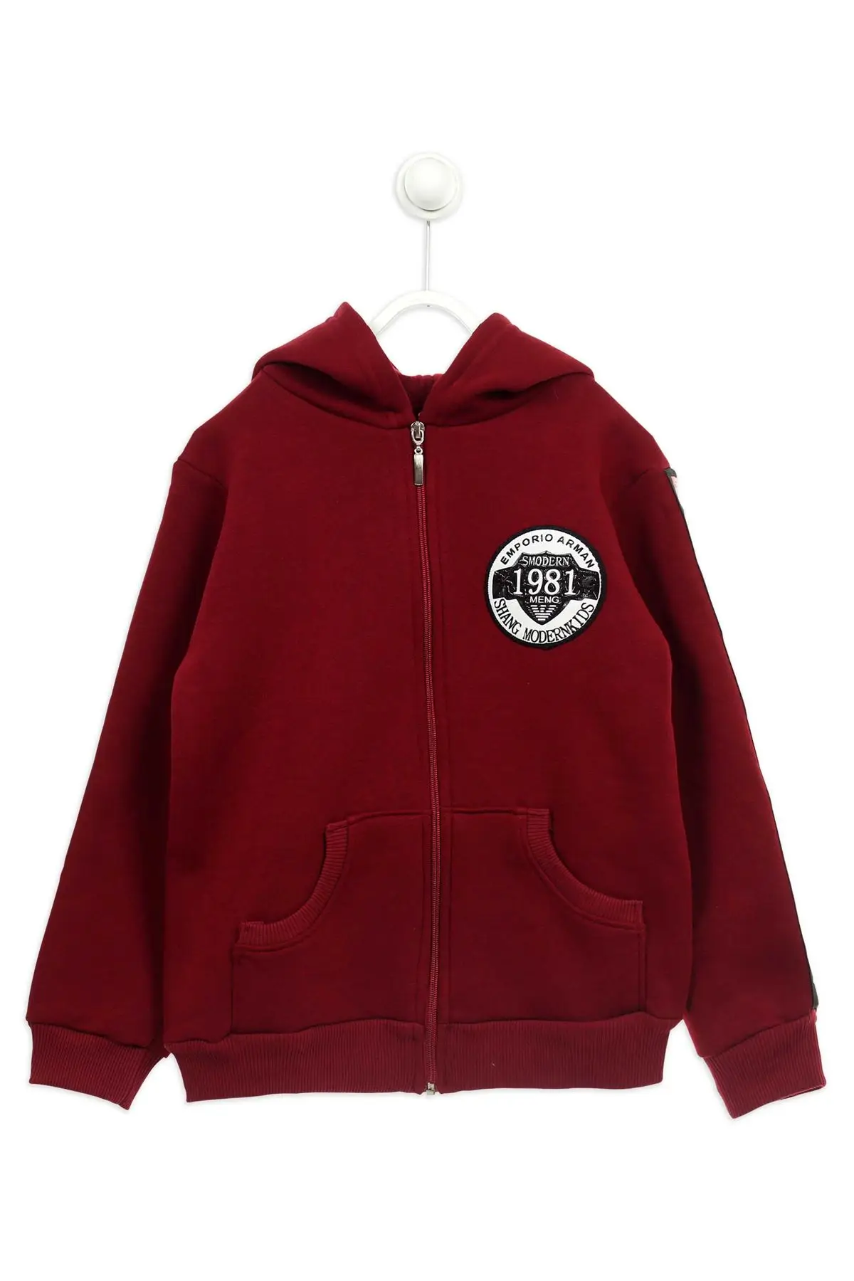 Бордовая зимняя куртка для мальчиков|Свитера| |