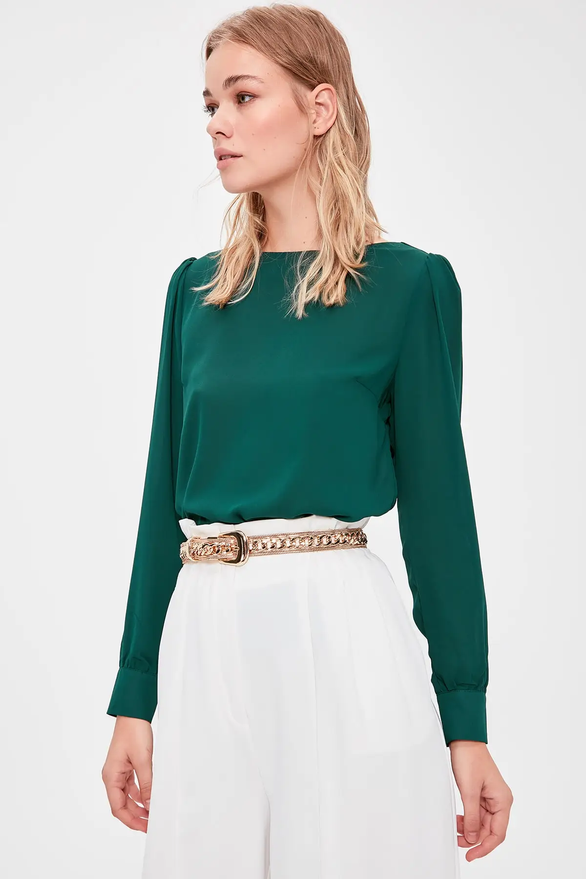 Trendyol Изумрудный зеленый рюкзак детальный Bluz TWOAW20BZ0354