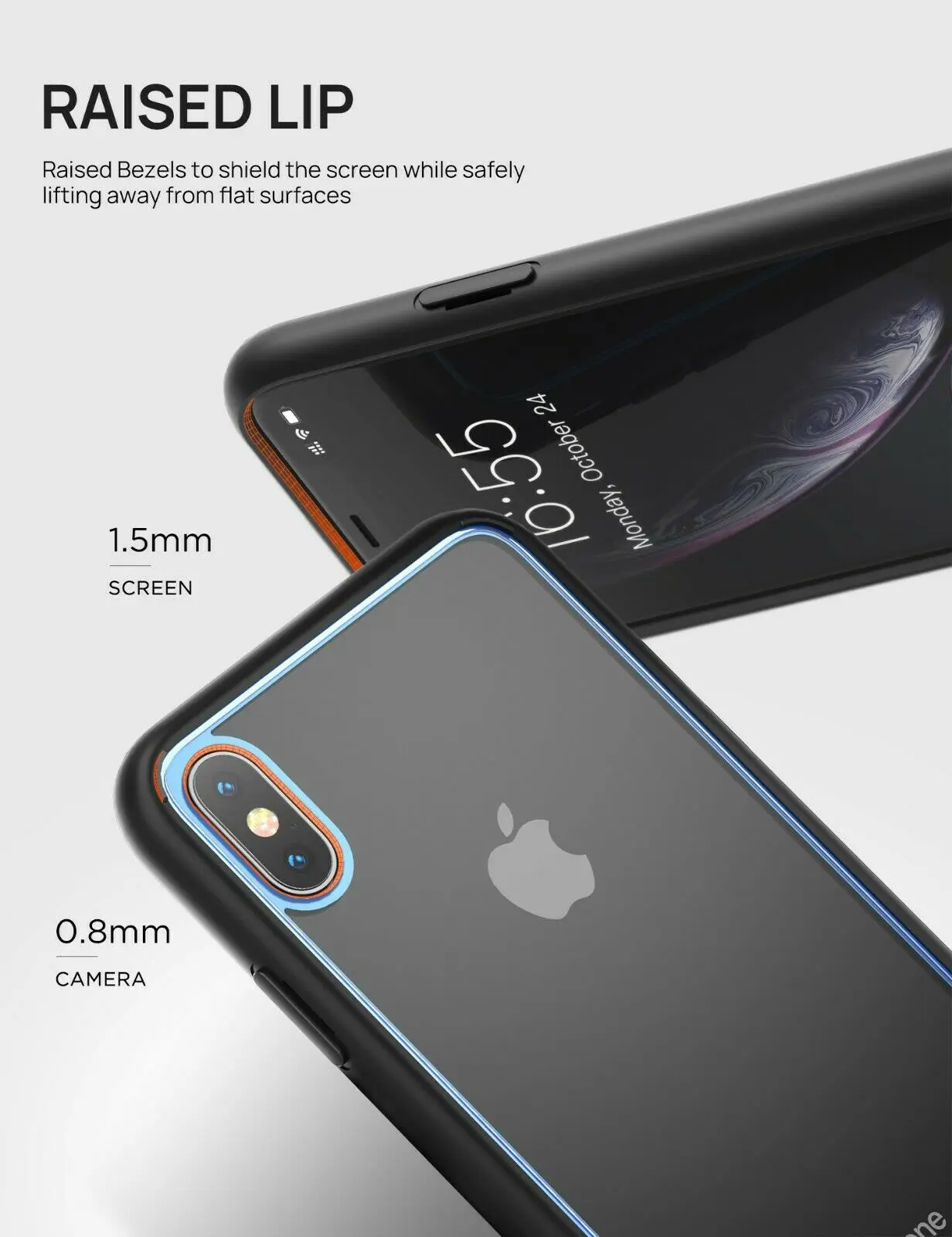 Vertech iPhone X XS чехол для Max XR прозрачный сверхпрочный противоударный Тонкий +