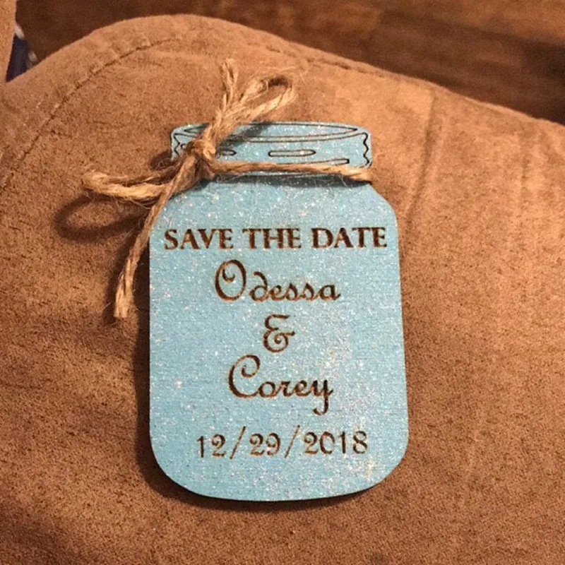 Деревянный магнит для сохранения даты деревянные магниты банок Свадебное