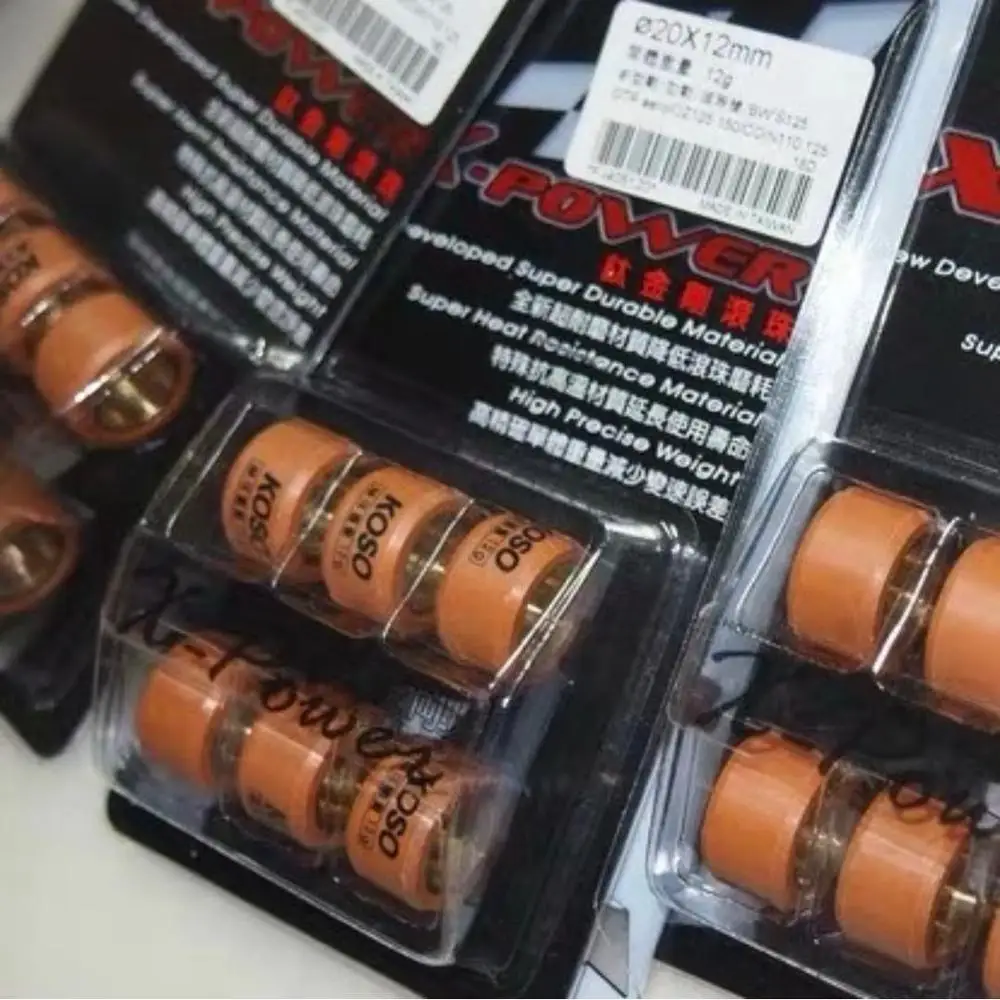 Ролики вариатора 20*12 SMAX155 Force 155 NMAX155 NVX155 BWS125 Racing, запчасти для вариатора трансмиссии