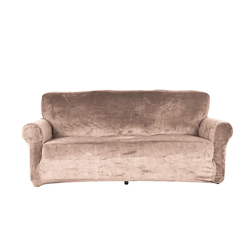 Короткие однотонные Цвет диванных чехлов для гостиной спандекс эластичные