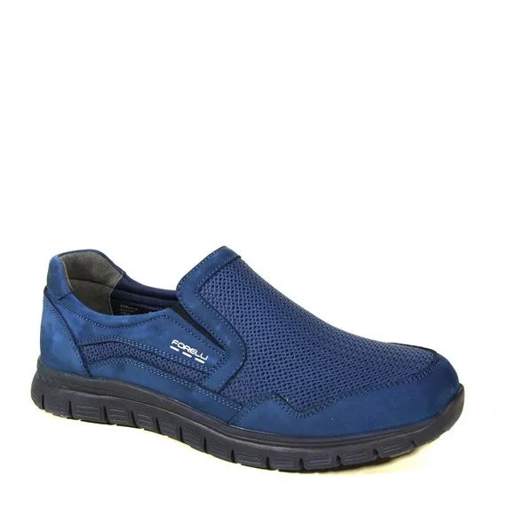 

Forelli Male Nubuck Navy Blue Sports Shoes 45824 Made in Turkey Sneaker Slipper Sandal Anatomical Shoes Expert