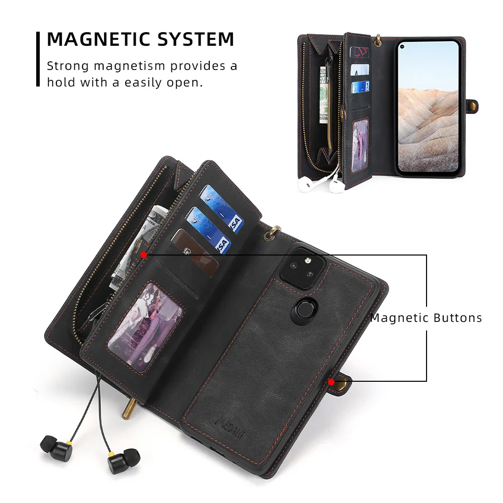 megshi 017wallet fashion handbag leather multifunction phone case for google pixel 3 3xl 4 4xl 4a 5g 5 5a free global shipping