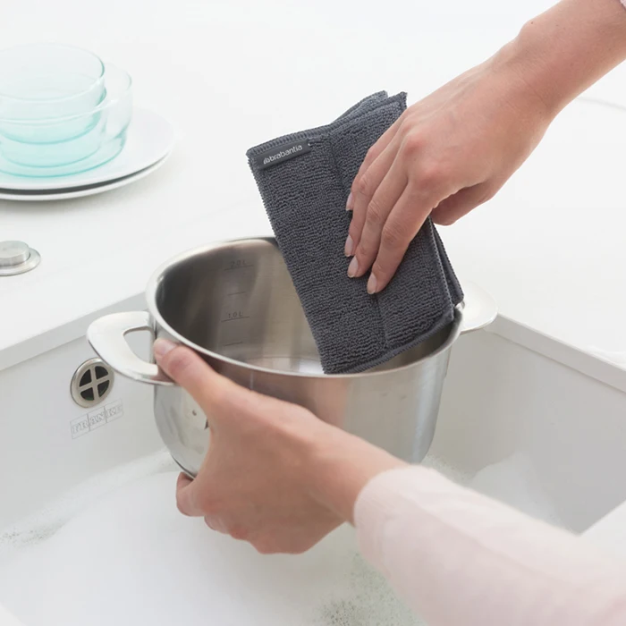Салфетка для уборки Brabantia из микрофибры 16х22см набор 3 шт. 117725 | Дом и сад