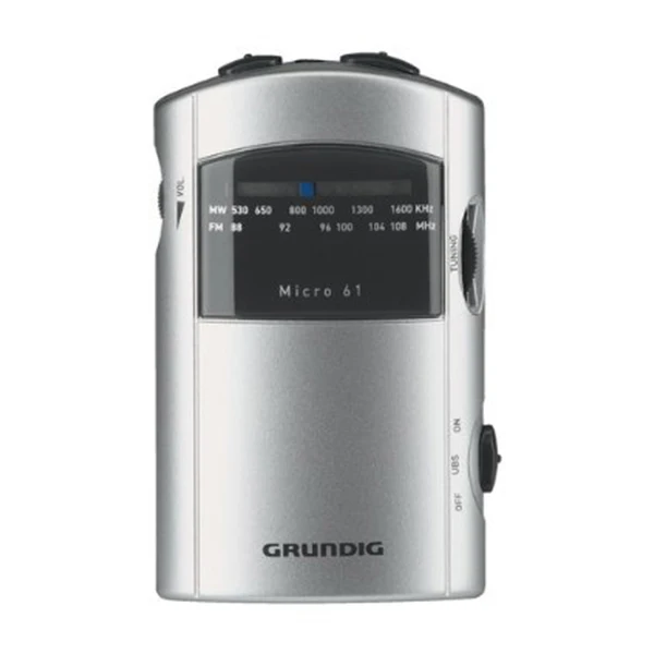 Транзисторный радиоприемник Grundig MICRO 61 FM серебристый | Электроника