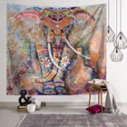 SepYue цветной слон богемный гобелен индийский стиль настенная подвеска