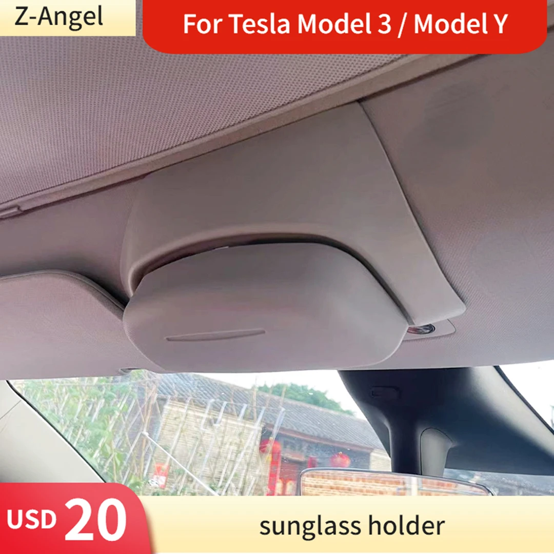 Soporte para gafas de sol Tesla Model 3, estuche para gafas Tesla Model Y, bolsa de almacenamiento para sombrilla