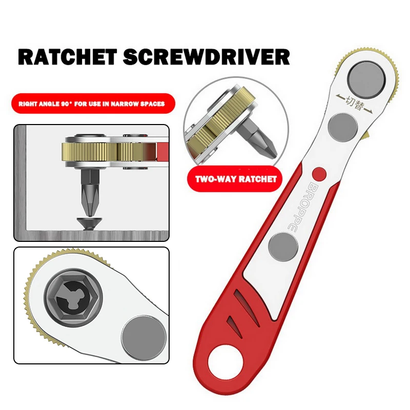 Универсальный Набор микро трещоточных гаечных ключей насадок для отвертки с