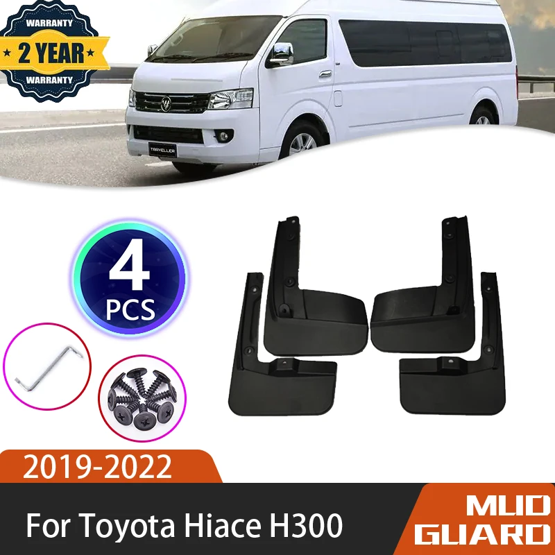 

Car Fender For for Toyota Hiace GranAce H300 2019 2020 2021 2022 Front Rear Mud Splash Mud Guards Car Accessories Four-Piece Set