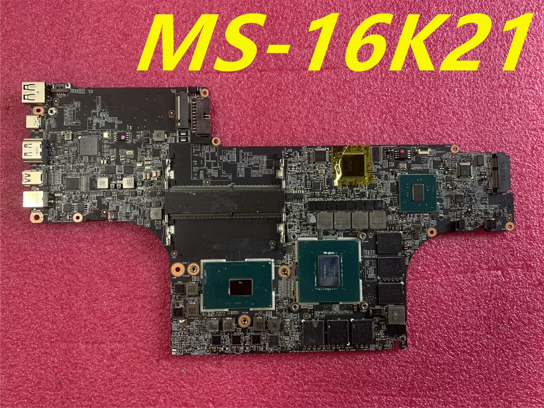 

MS-16K21 VER 2.1 for MSI MS-16K2 GS63 GS73 GS73VR GS63VR notebook CPU motherboard I7-6700HQ GTX1060M DDR4 100% working test