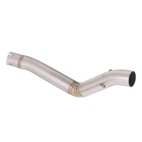 slip on motorcycle exhaust mid connect pipe delete catalyst stainless steel exhaust system for benelli 502c all years