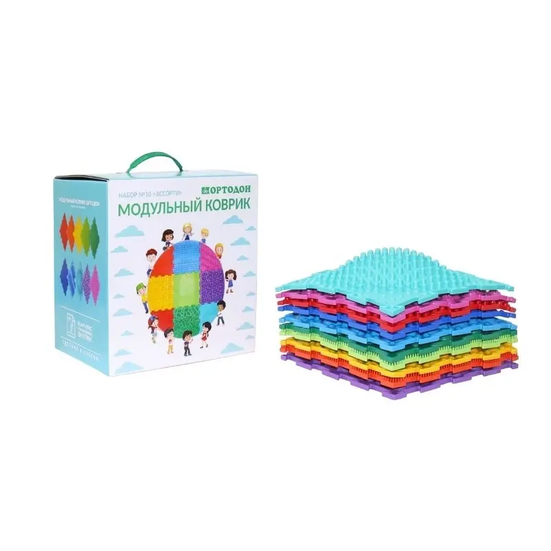 Детский ортопедический коврик ОРТОДОН &quotАссорти&quot (10 пазлов) 1+|Коврики