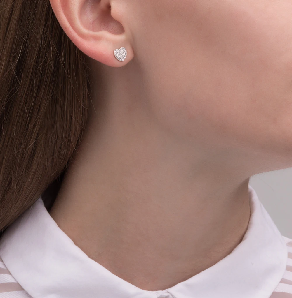 Серебряные серьги с фианитами SUNLIGHT проба 925 | Украшения и аксессуары