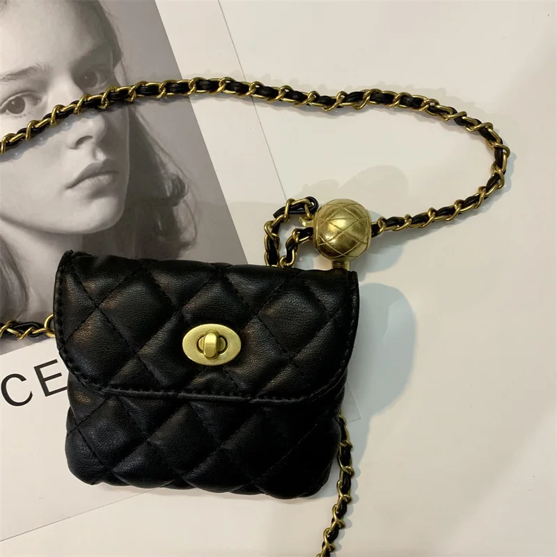 

Женская поясная сумка с цепочкой, кожаная поясная сумка, роскошные сумки на нагрудном ремне, женская сумка через плечо, мини регулируемая маленькая сумка через плечо для почек