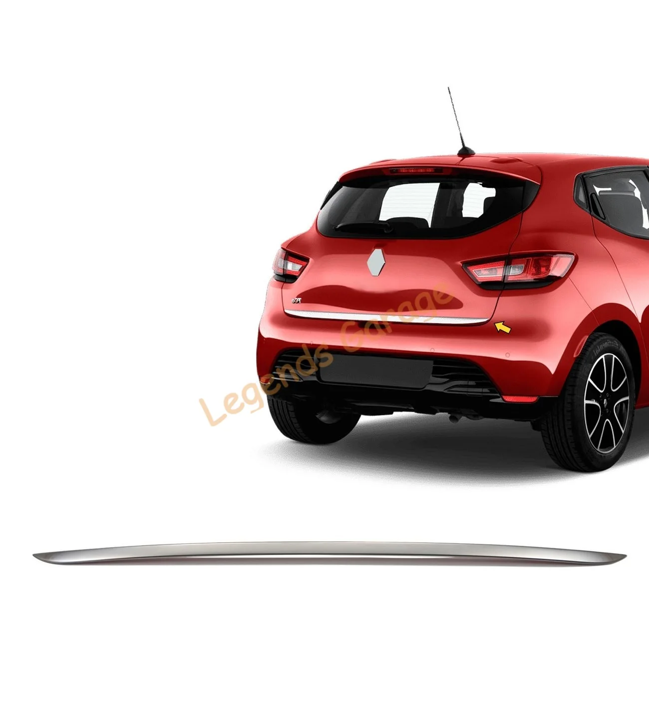 Trunk Trim chrome for Renault Clio 4 Models 2012-2019 Bar trim auto acessories car styling sports innovationauto tuning