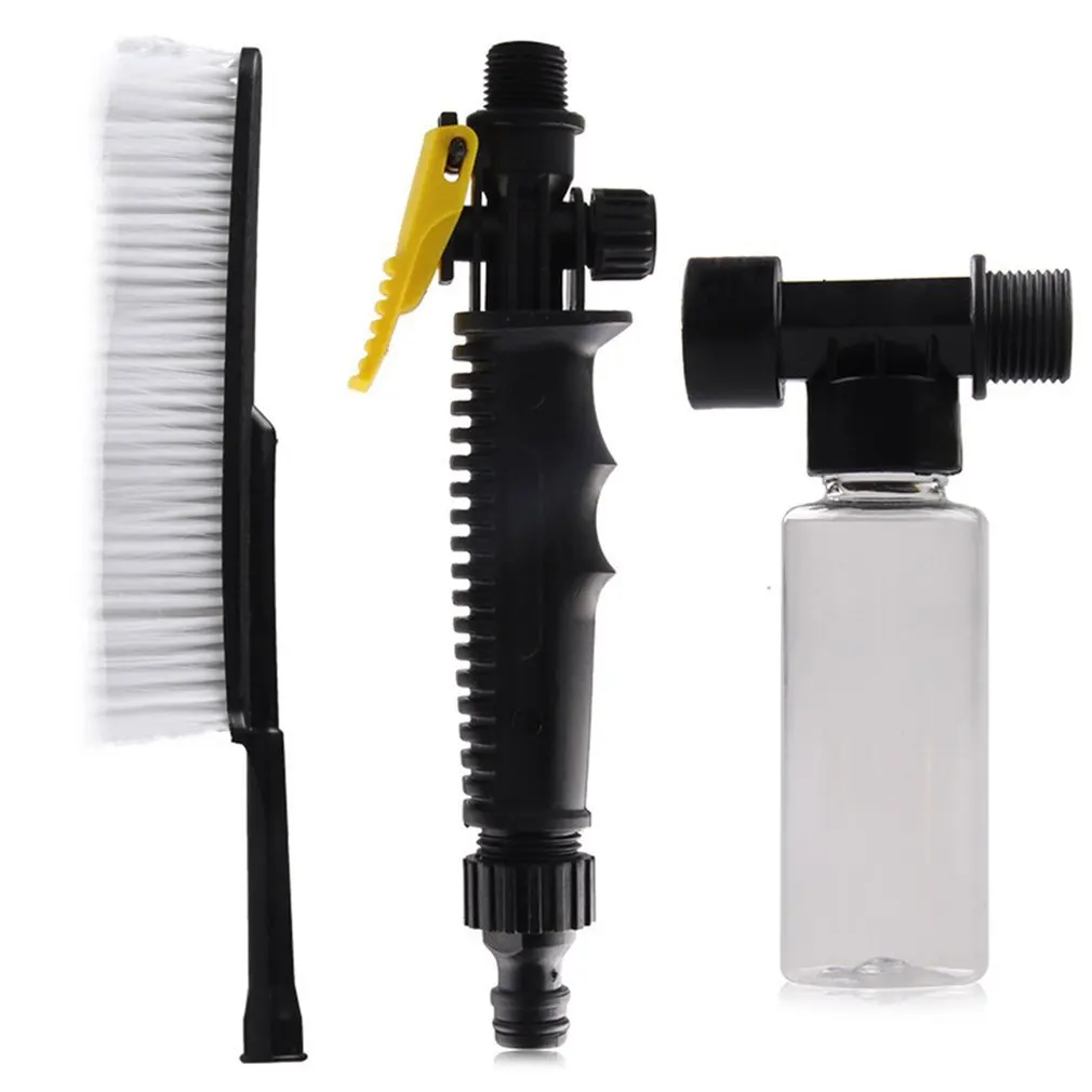 

Car Wash Brush Auto Exterior Retractable Long Handle Water Flow Switch Foam Bottle Car Cleaning Brush White for car accessories