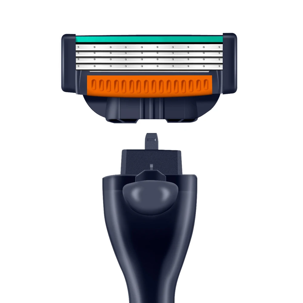 1 ручка + 5 лезвий/острый мужской ручной бритвенный набор с четырьмя лезвиями для