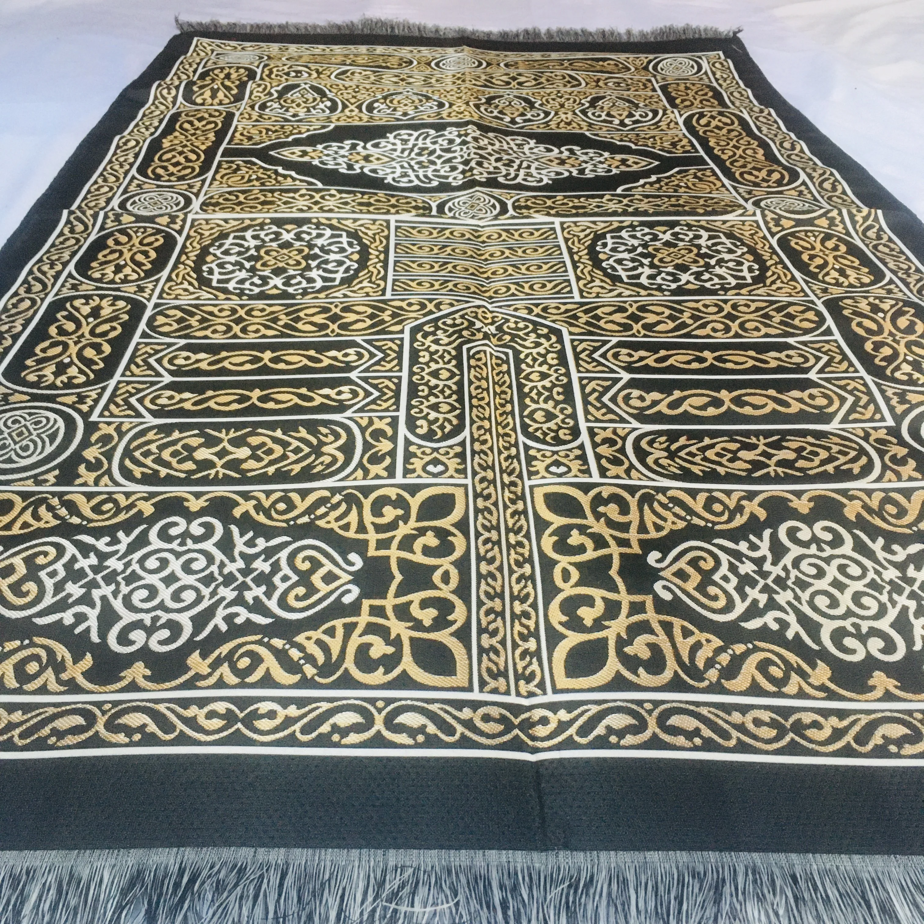 

Kaaba Thin Prayer Mat Islamic Rug Carpet Gift For Muslim Woman Man Not Thick Portable Sajjada Tapis de Prire Islam